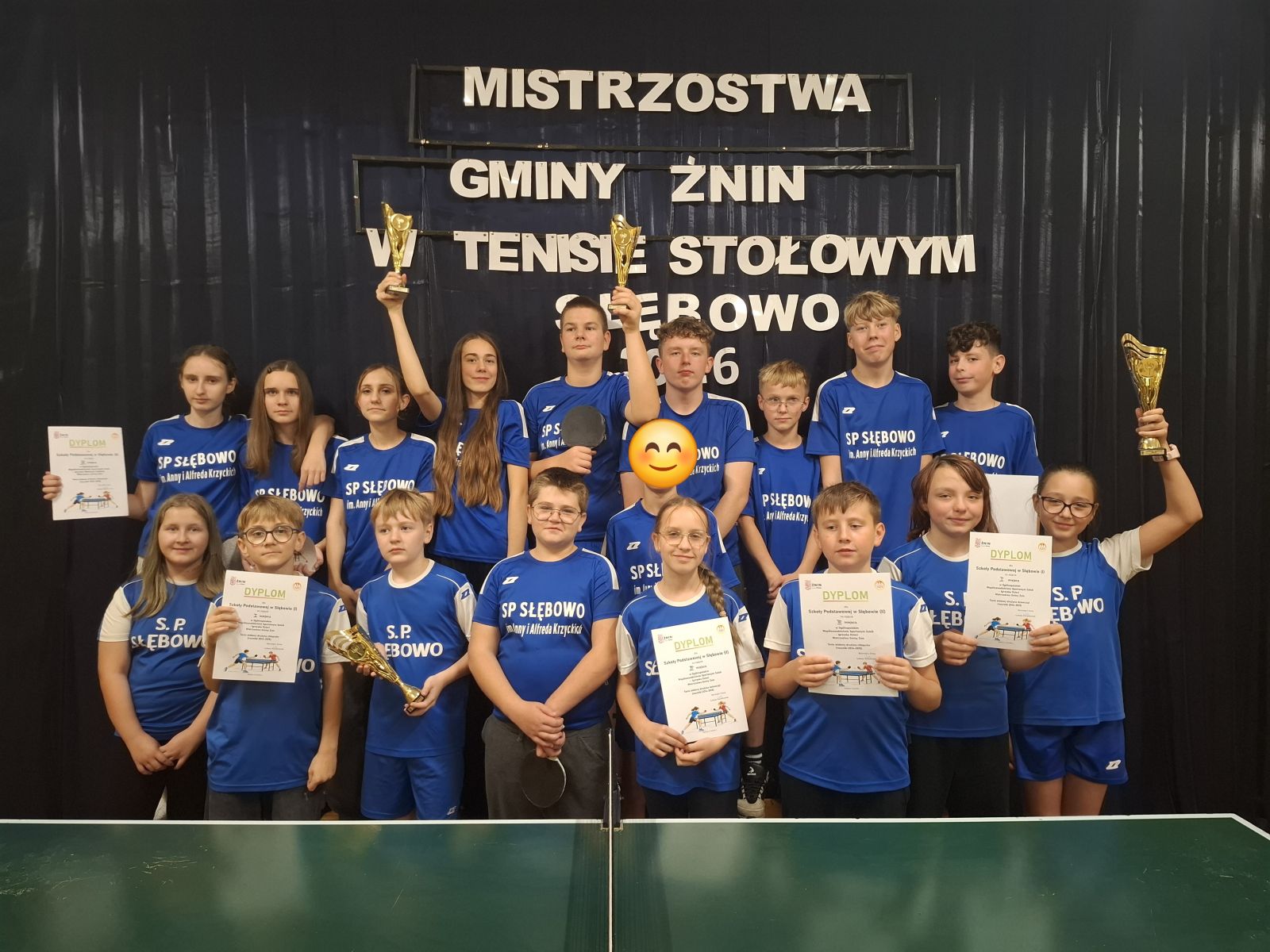 Zdjęcie: SP Słębowo Mistrzem Gminy w Tenisie Stołowym !!